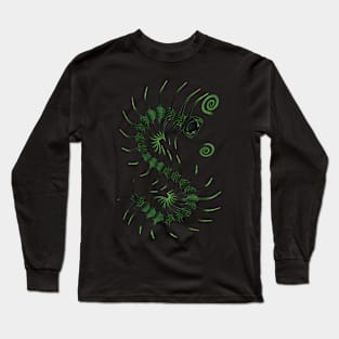 The Darkest Green Centipede Long Sleeve T-Shirt